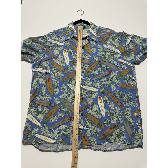 Reyn Spooner Dietrich Varez Hawaiian Shirt Mens Large Surf Board Floral Rayon - Picture 8 of 9